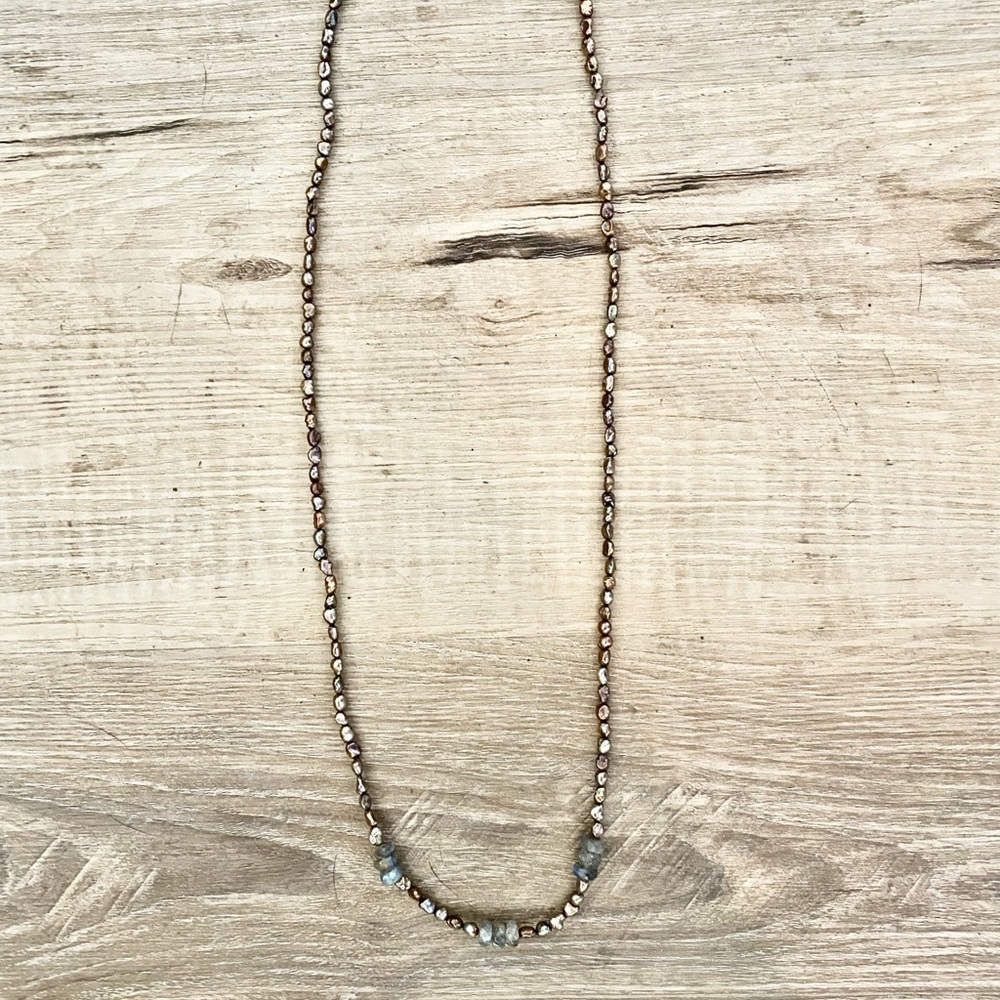 Freshwater Pearls and Labradorite necklace